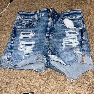 Blue jeans shorts